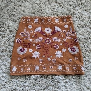 Francesca's embroidered skirt